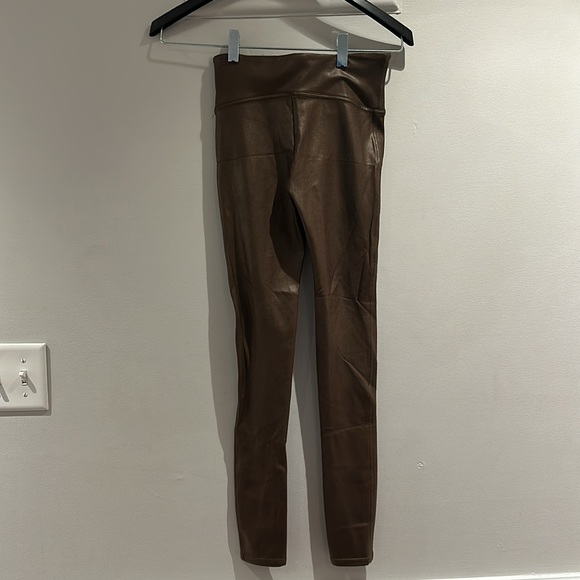 SPANX faux leather brown leggings - Picture 4 of 4